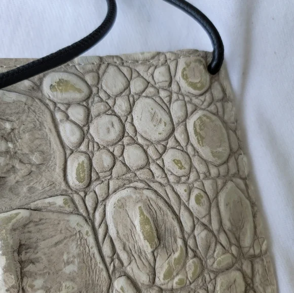 B May Crocodile Leather Purse W Card Pouch - Picture 3 of 8